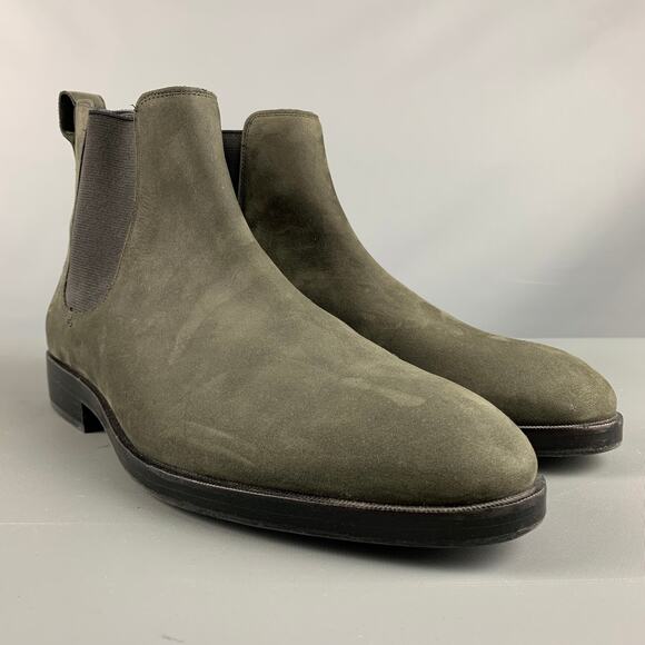 COLE HAAN Size 9.5 Grey Charcoal Solid Suede Ankle Boots - Picture 1 of 9